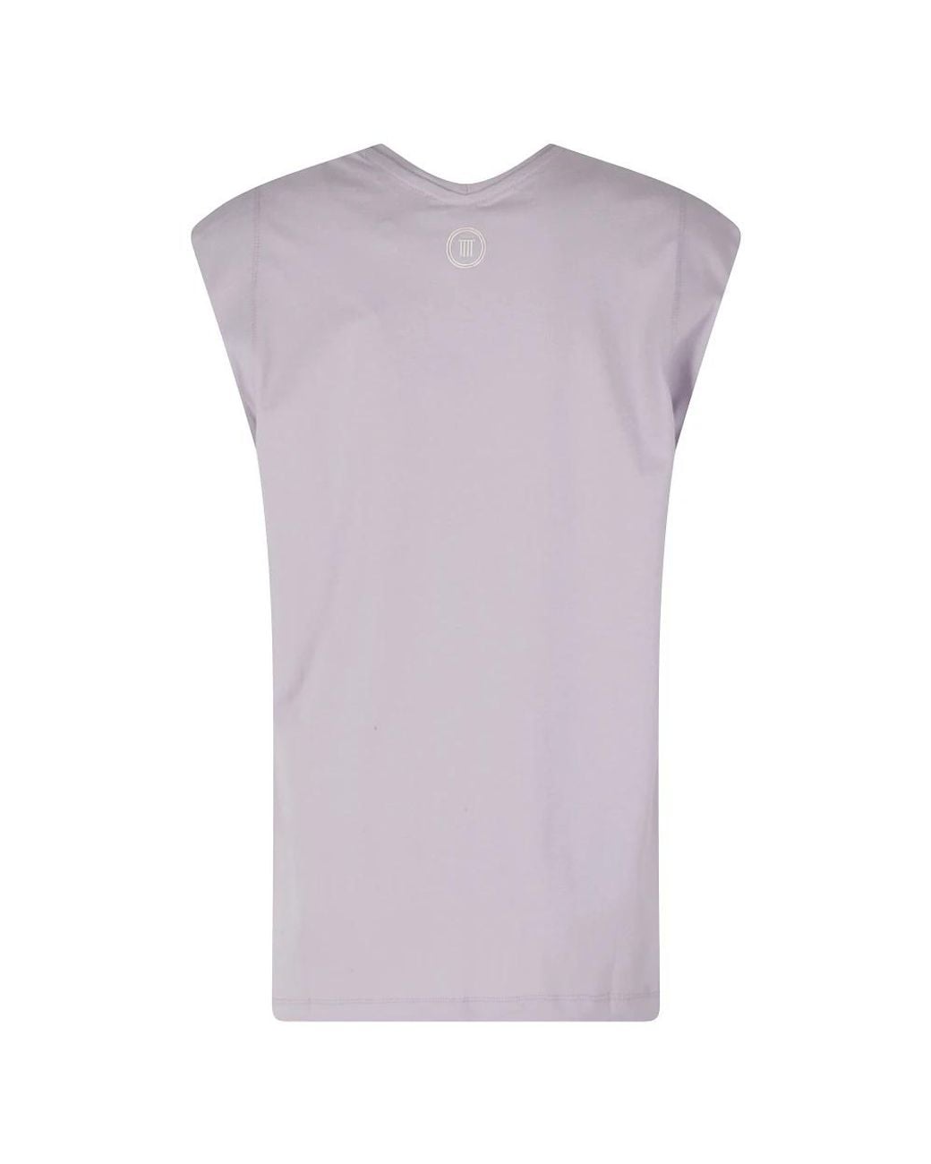 Tela Purple Sleeveless Tops