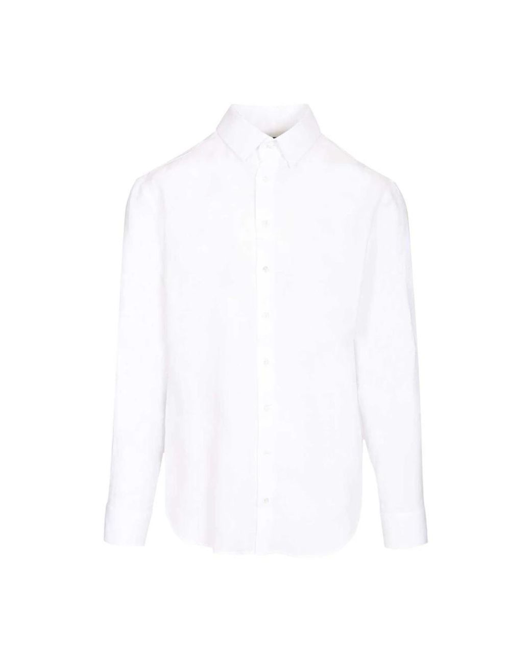 Giorgio Armani White Formal Shirts for men