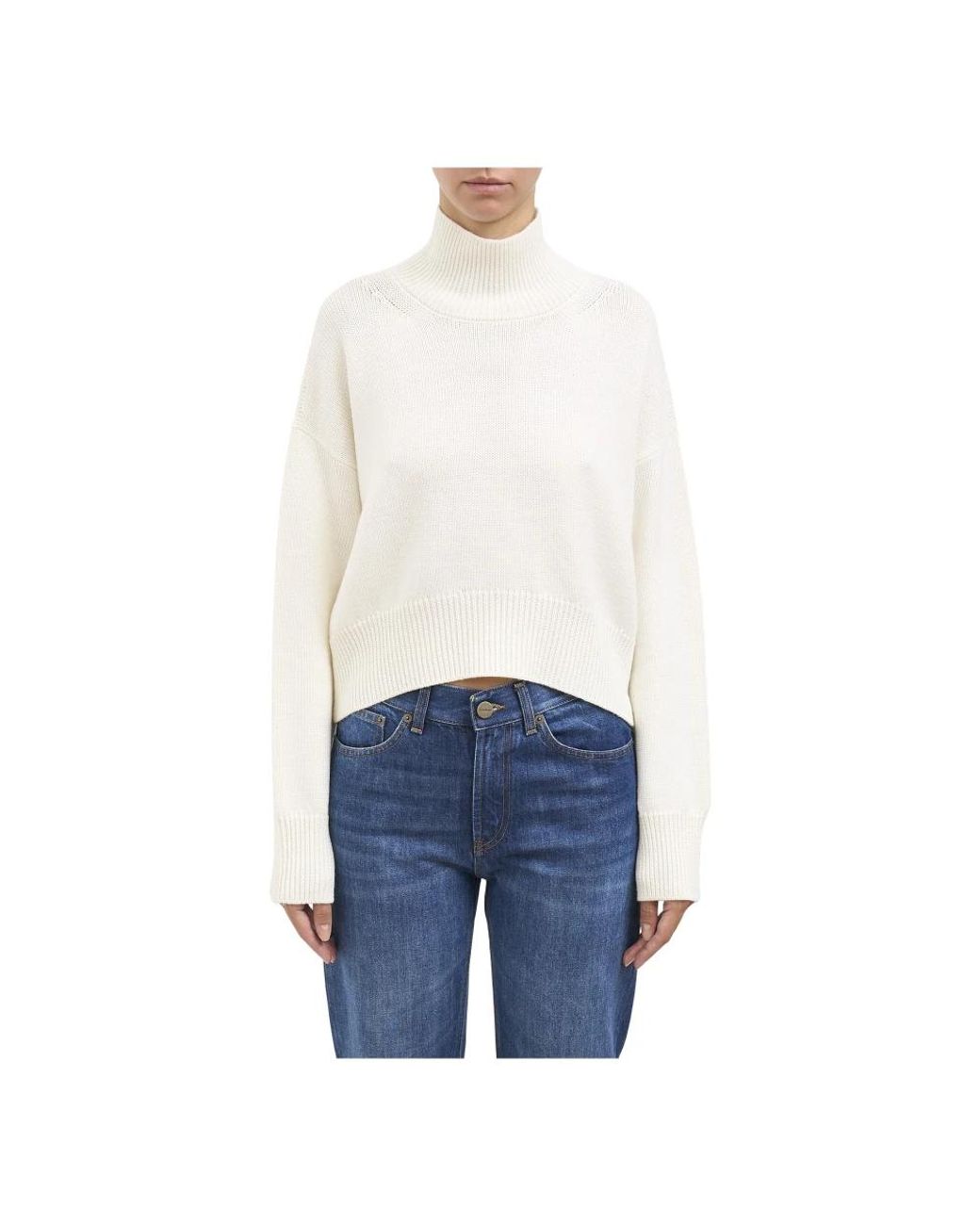 Dondup White Turtlenecks
