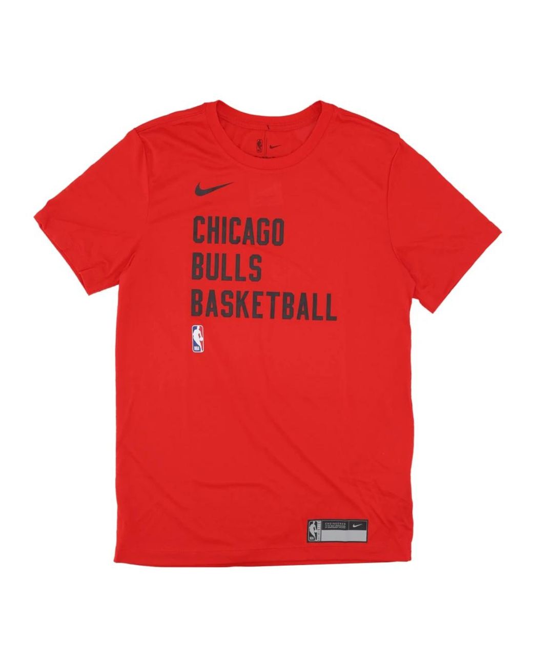 Nike Fitness ,Rood ,Polyester Chicago Bulls Basketball T-Shirt in het Red voor heren