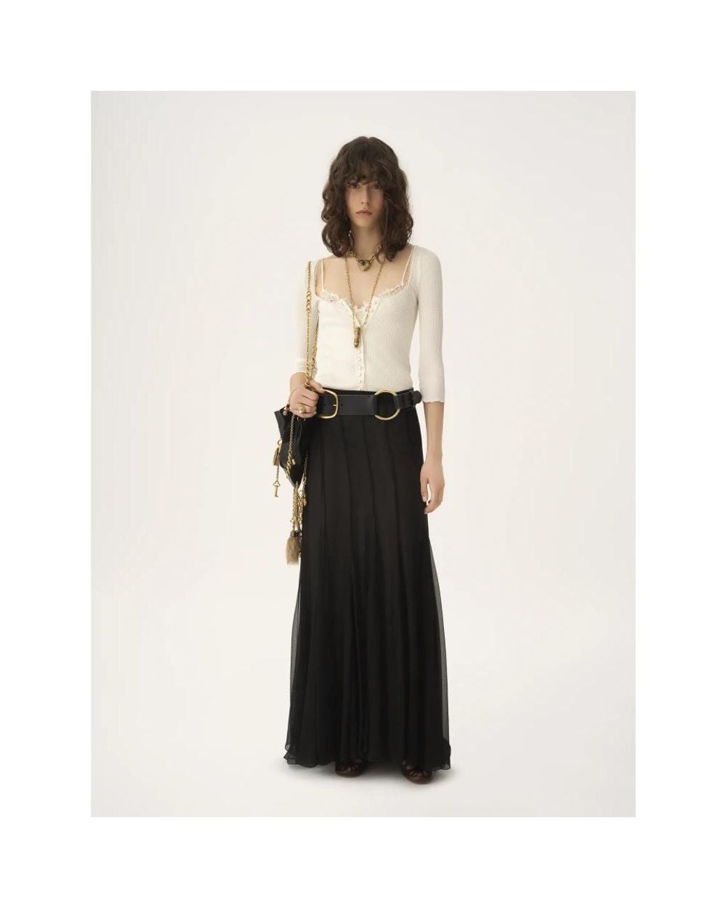 Chloé Black Maxi Skirts