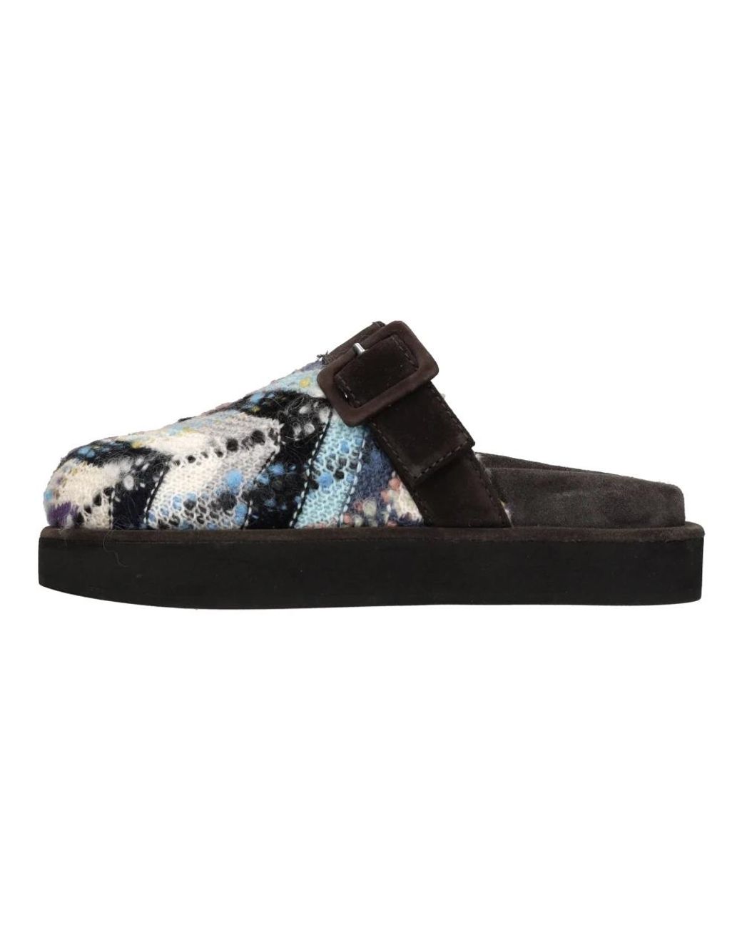 Missoni Schoenen ,Veelkleurig ,Suède Sandalen Multi Kleur in het Black