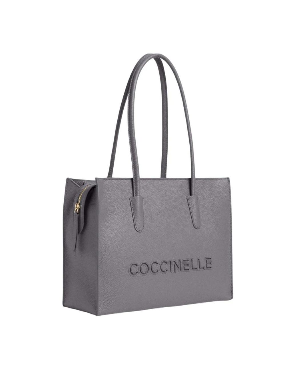 Coccinelle Gray Shopping Bags