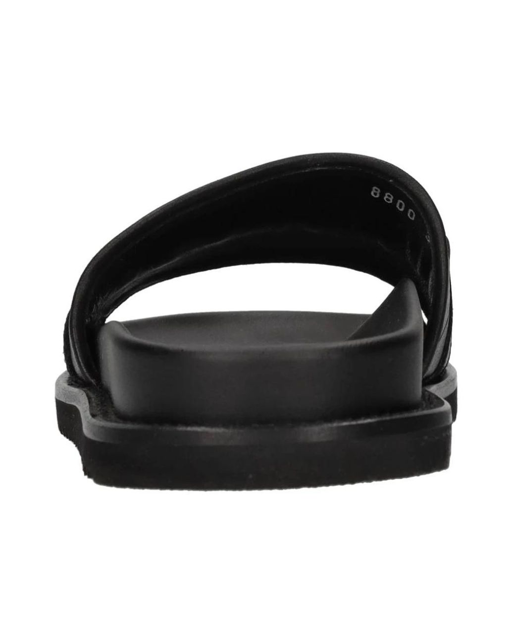 Doucal's Black Flache Schuhe Aus Leder