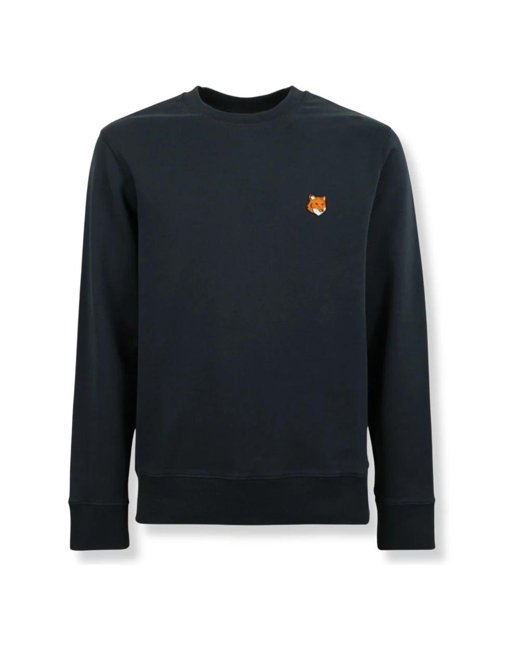 Maison Kitsuné Hoodies & Sweatvesten ,Blauw ,Katoen Fox Head Regular Sweatshirt in het Blue voor heren