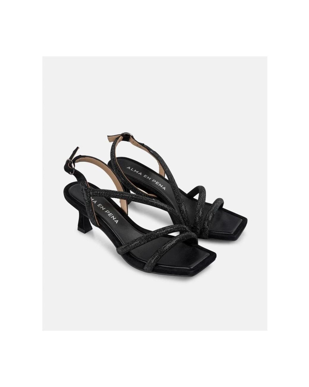 Alma En Pena. Black High Heel Sandals