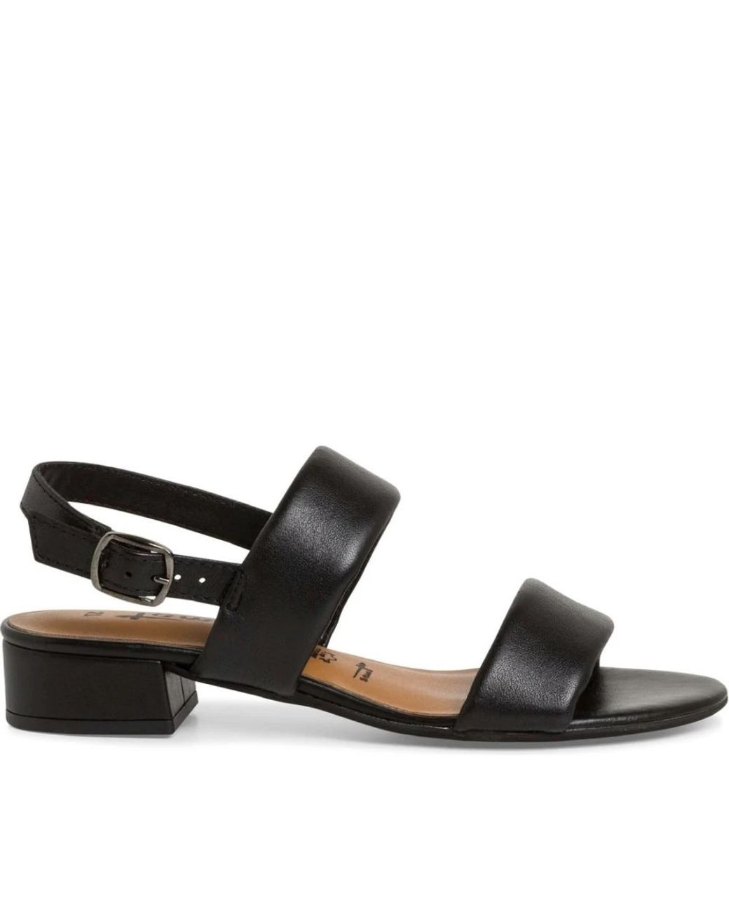Tamaris Black Flat Sandals