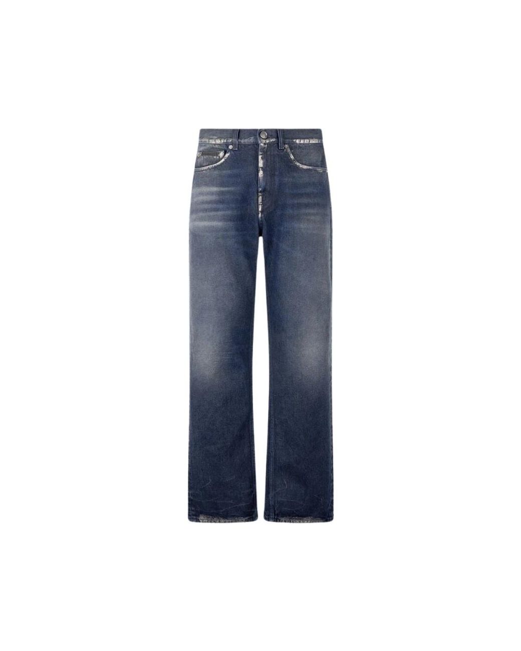 Roberto Cavalli Blue Straight Jeans for men