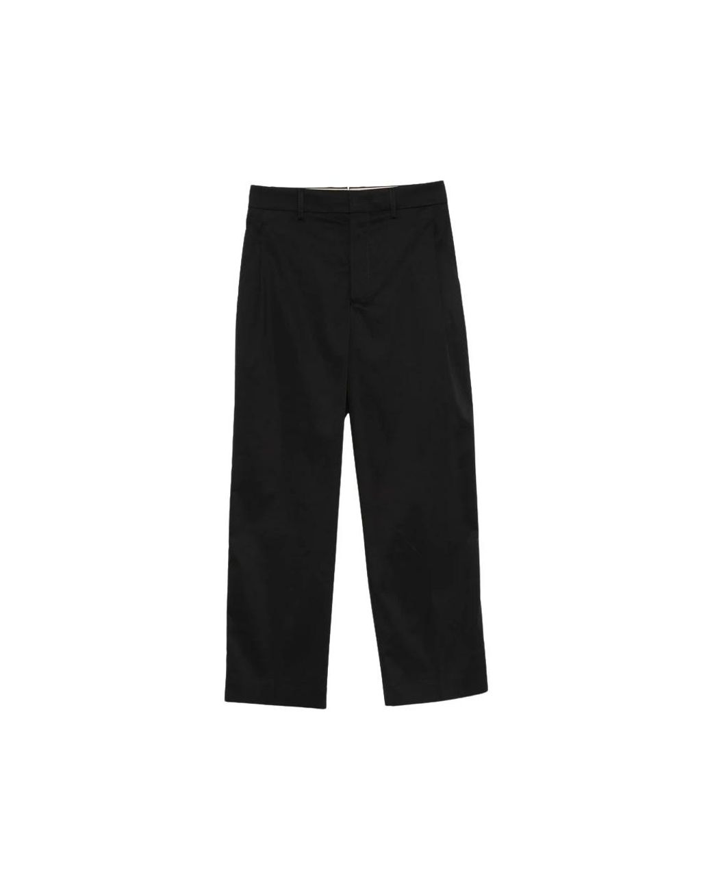 Berwich Black Straight Trousers