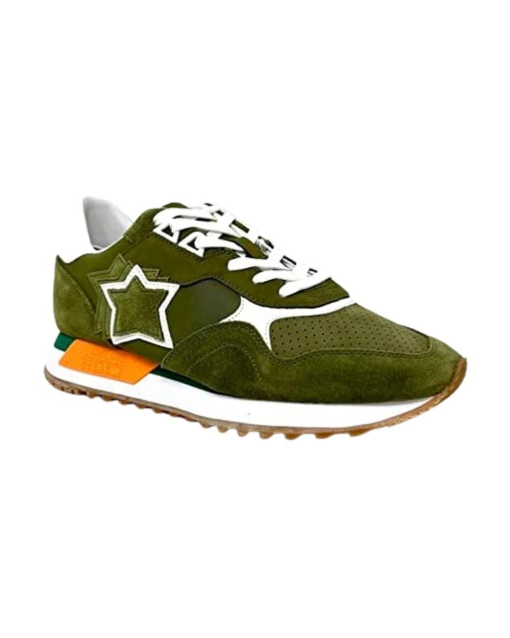 Atlantic Stars Green Sneakers for men