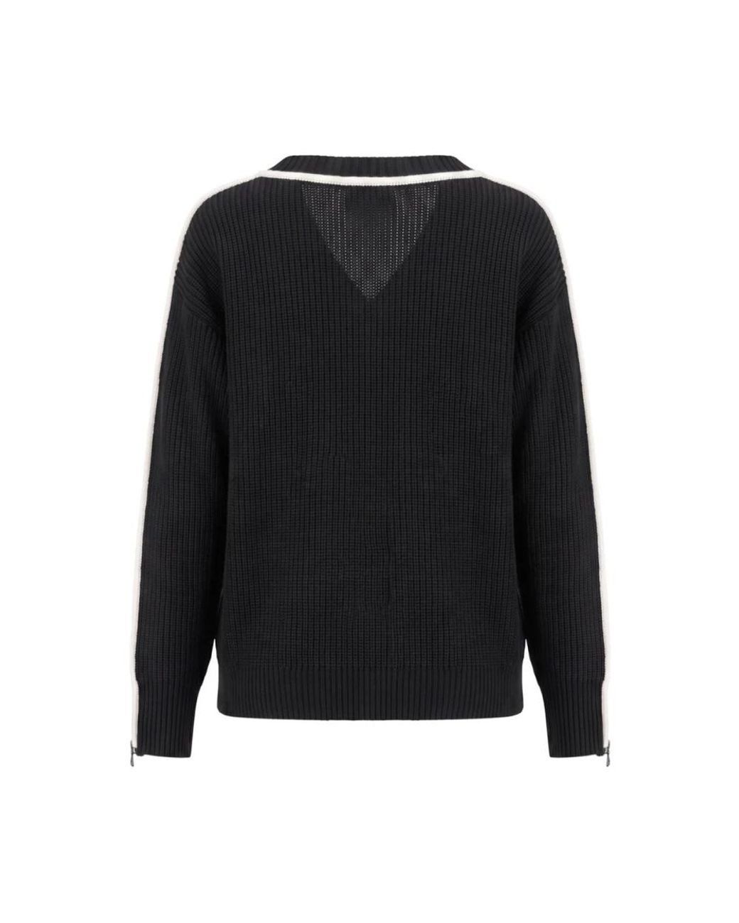 Patrizia Pepe Black V-Neck Knitwear