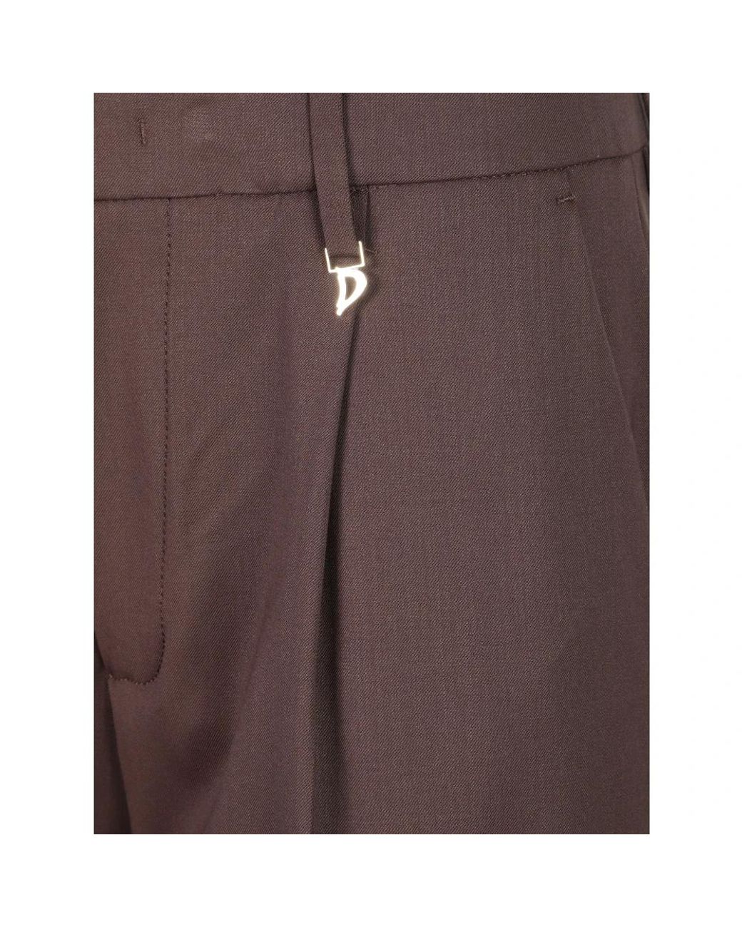 Dondup Brown Wide Trousers