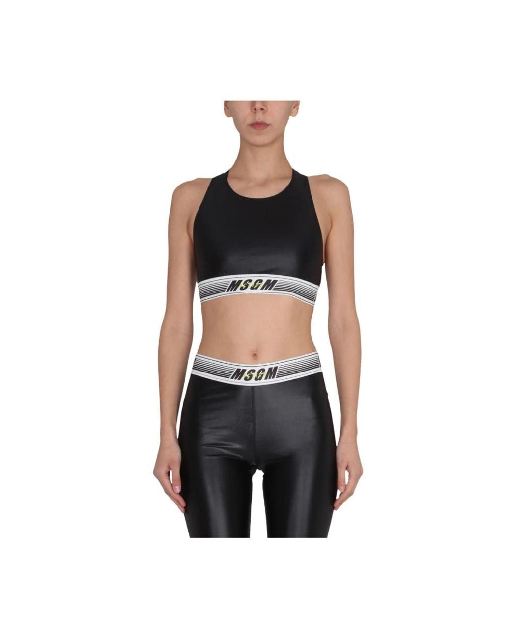 Sleeveless Tops MSGM de color Black