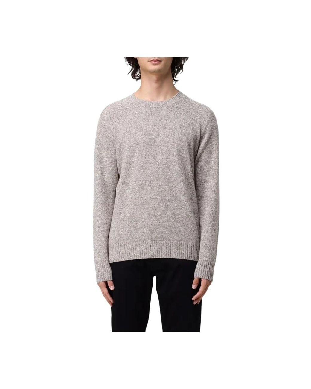 Brooksfield Gray Round-Neck Knitwear for men