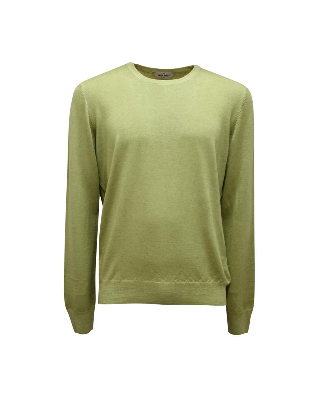 Gran Sasso Green Round-Neck Knitwear for men