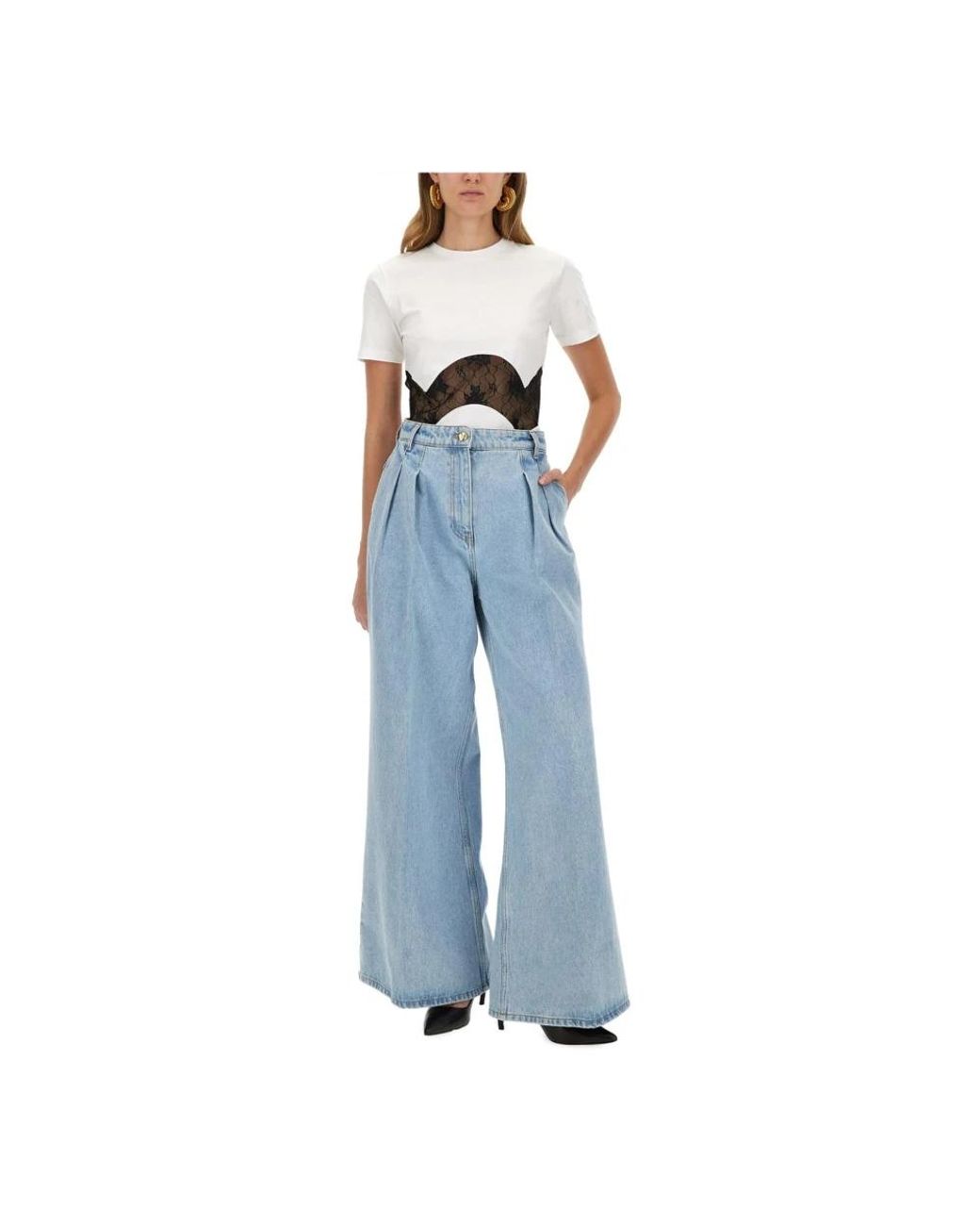Nina Ricci Blue Wide Jeans