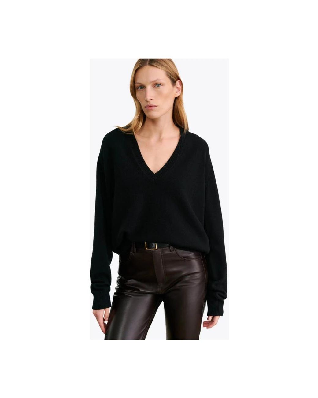 Nili Lotan Black Cashmere Knitwear