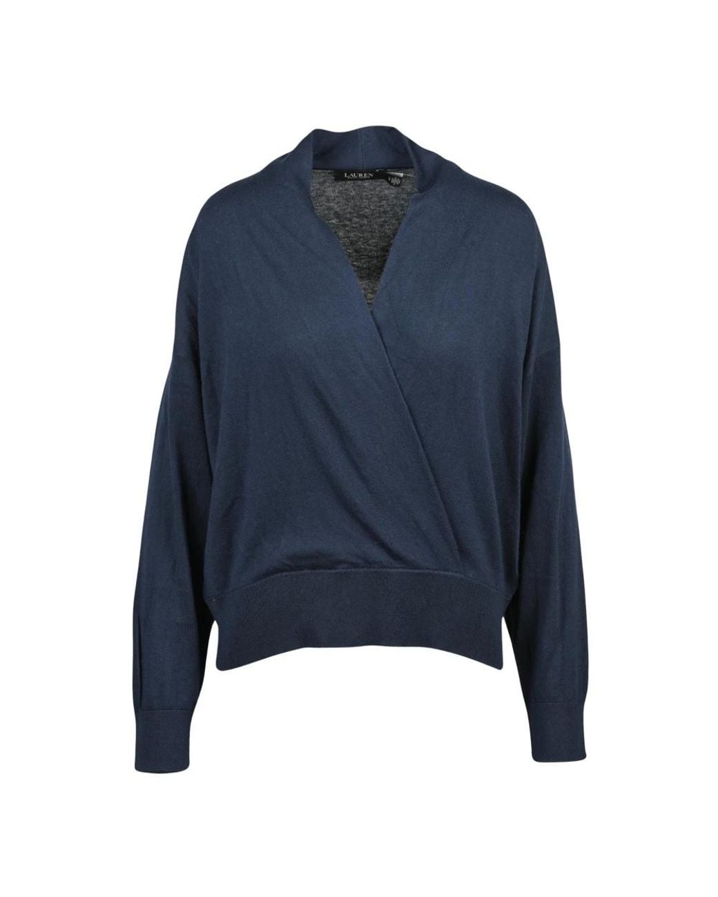 Ralph Lauren Blue V-Neck Knitwear