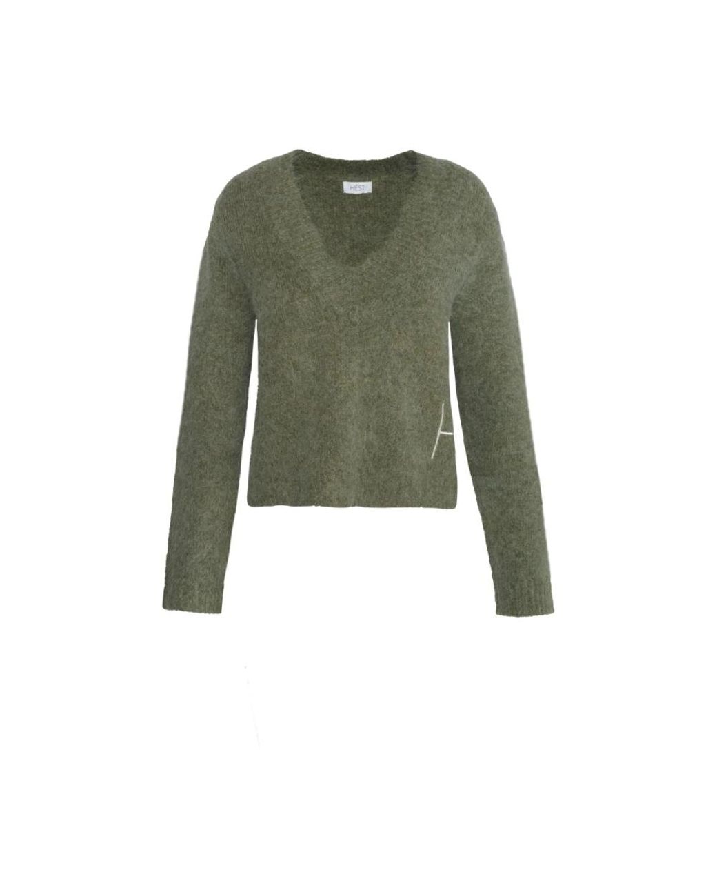 Hèst Green V-Neck Knitwear