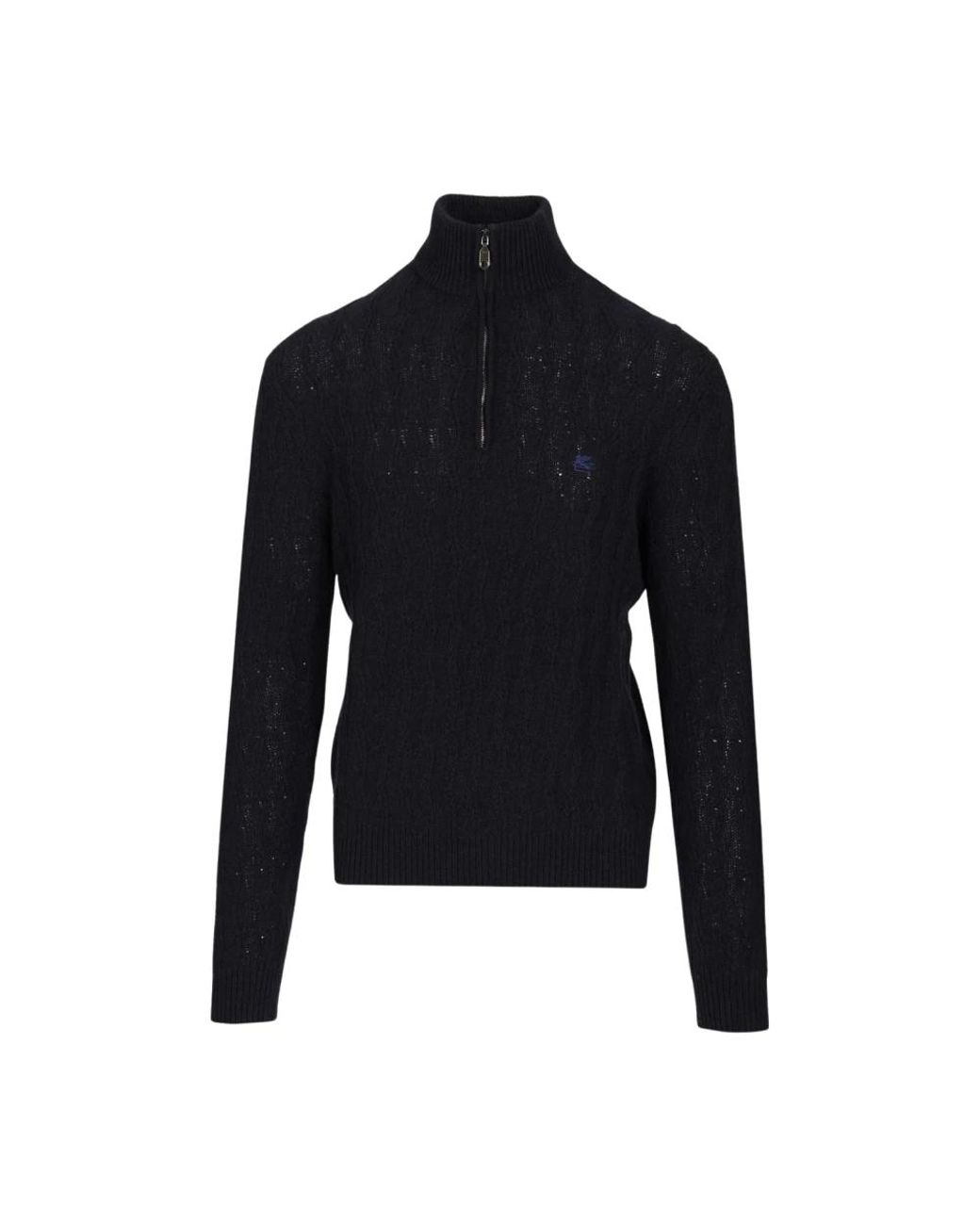 Etro Blue Cashmere Knitwear for men