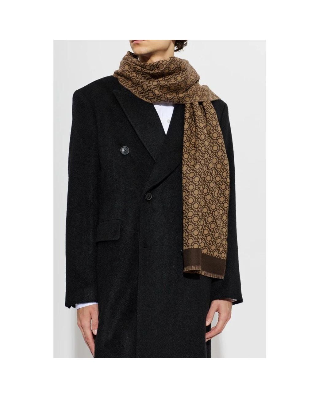 Ferragamo Brown Scarves for men