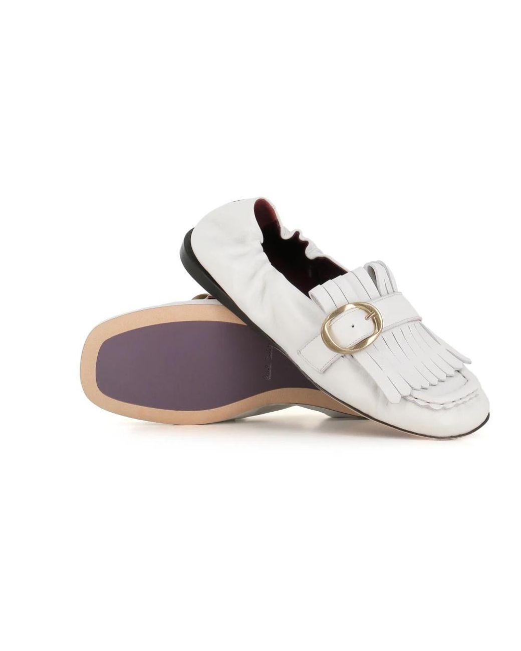 Paul Smith White Loafers