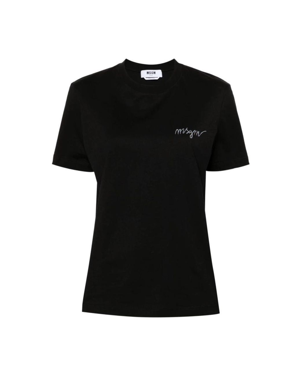MSGM Black T-Shirts
