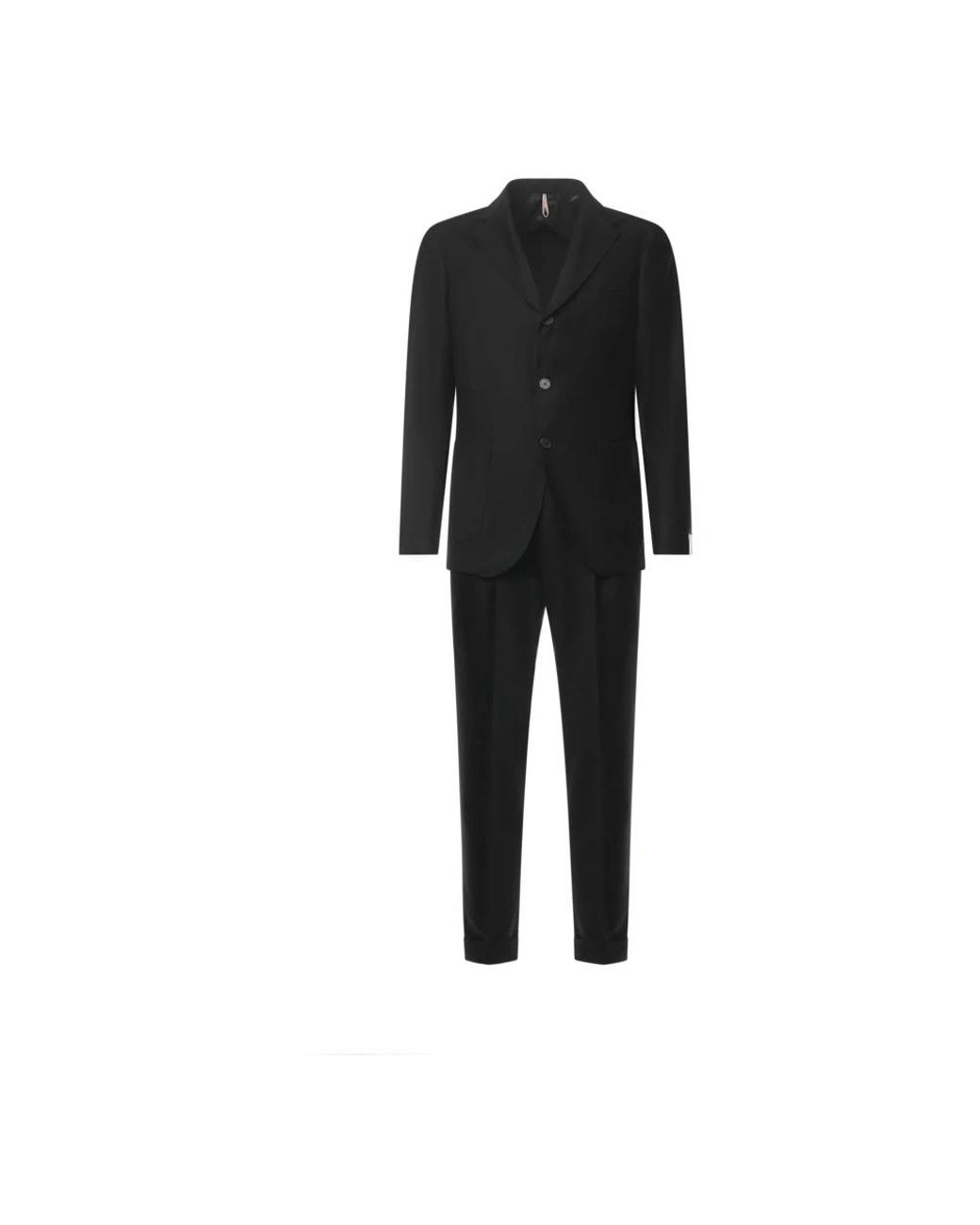 Santaniello Black Single Breasted Suits for men
