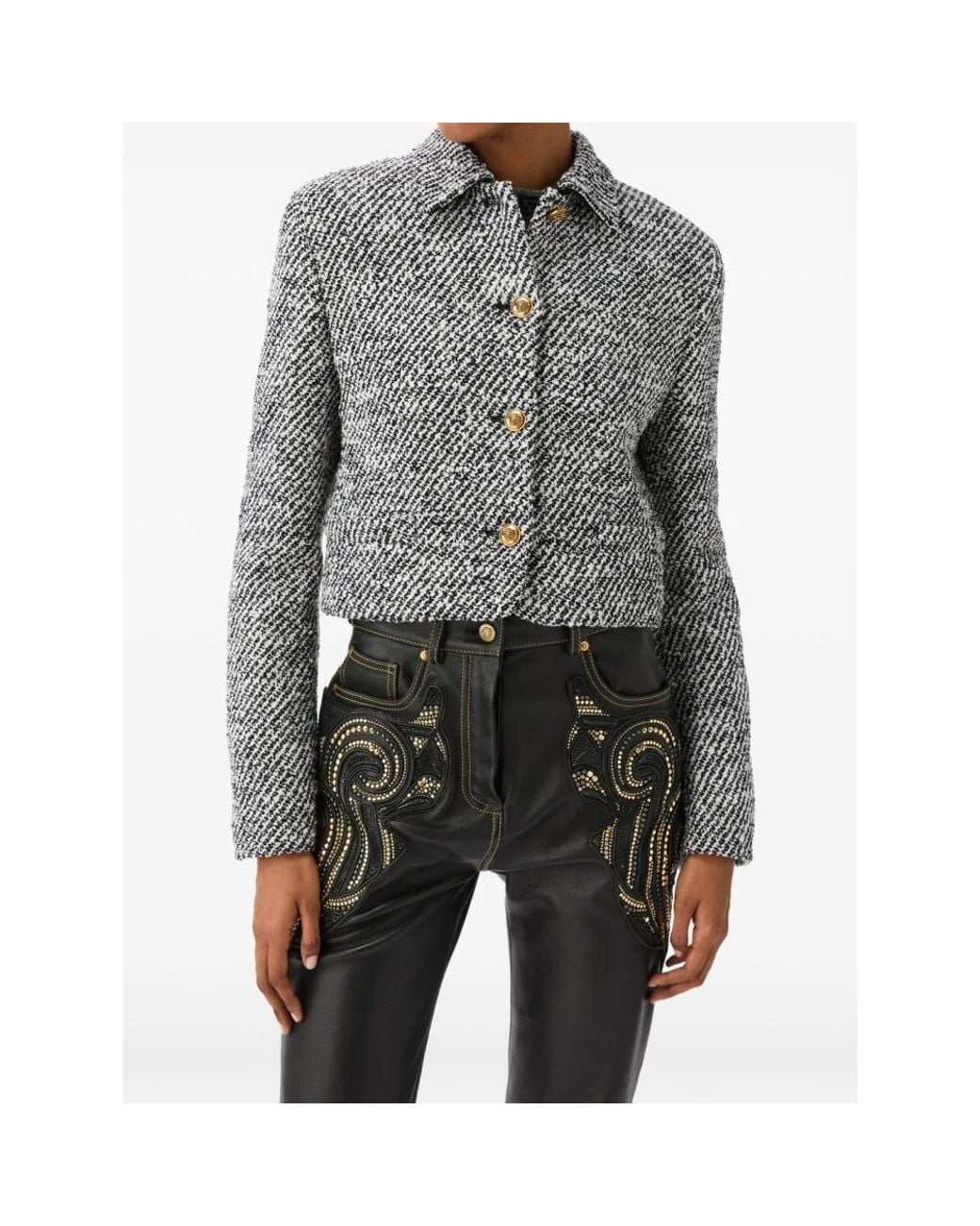 Light Jackets di Versace in Gray