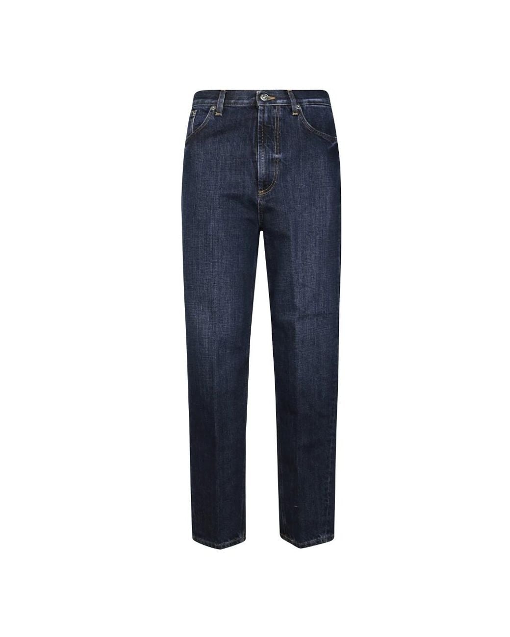 Dondup Blue Straight Fit Jeans