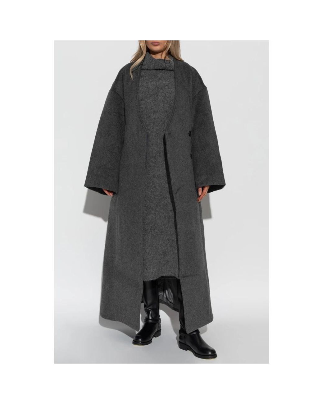 Single-Breasted Coats Entire studios de color Black