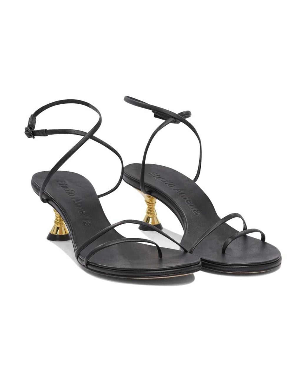 STUDIO AMELIA Black High Heel Sandals