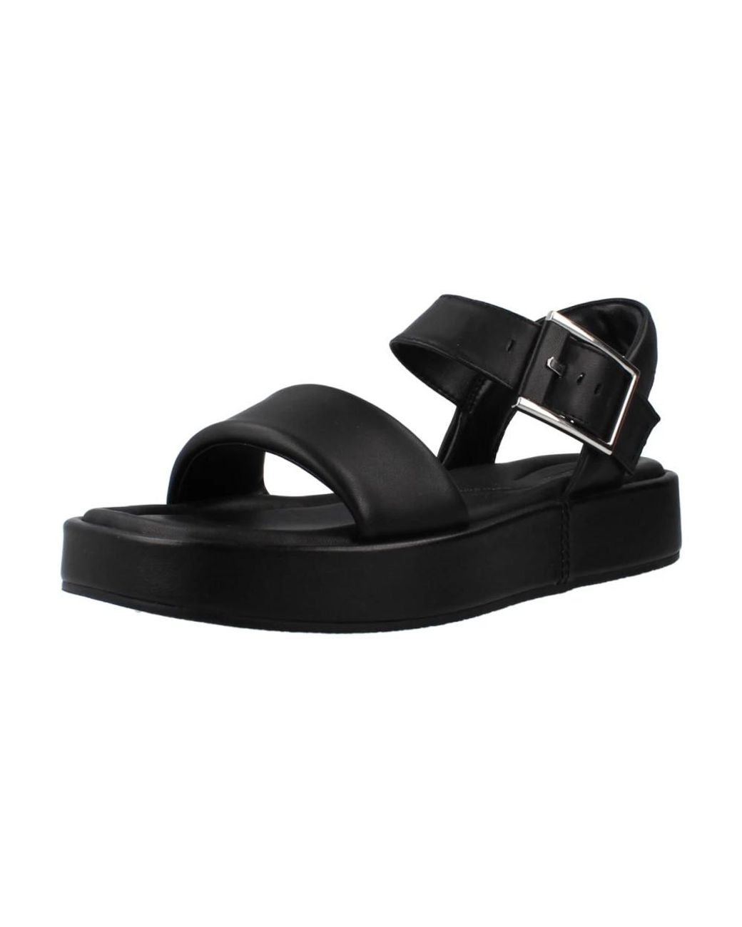 Flat Sandals Clarks de color Black