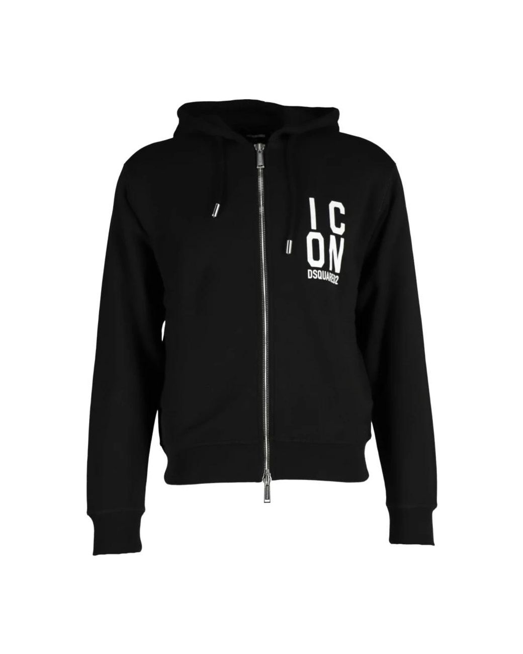DSquared² Black Zip-Throughs for men