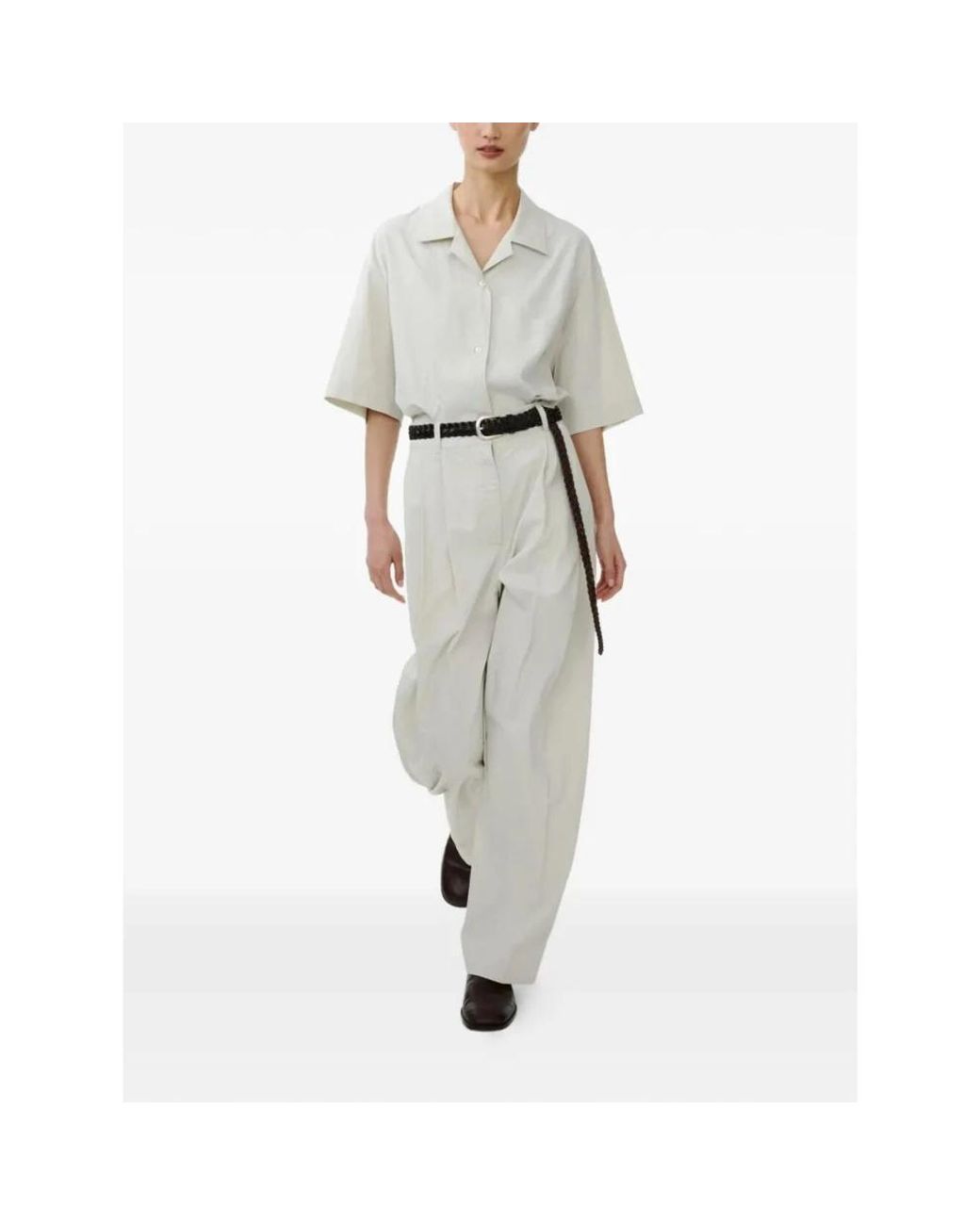Studio Nicholson White Wide Trousers
