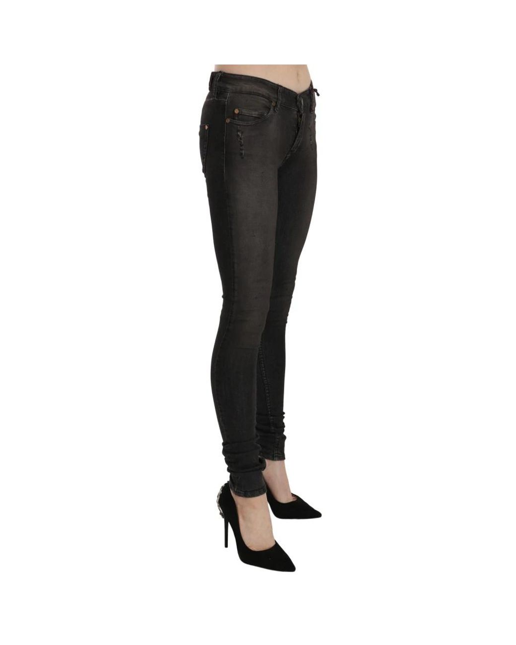 Plein Sud Black Skinny Jeans