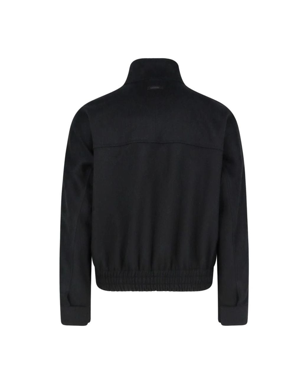 Lardini Black Bomber Jackets for men