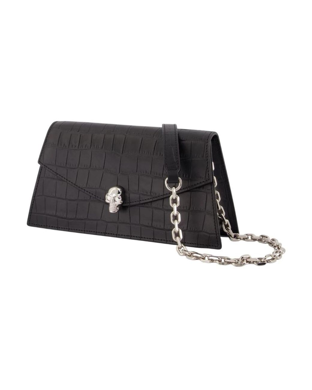 McQueen Black Cross Body Bags