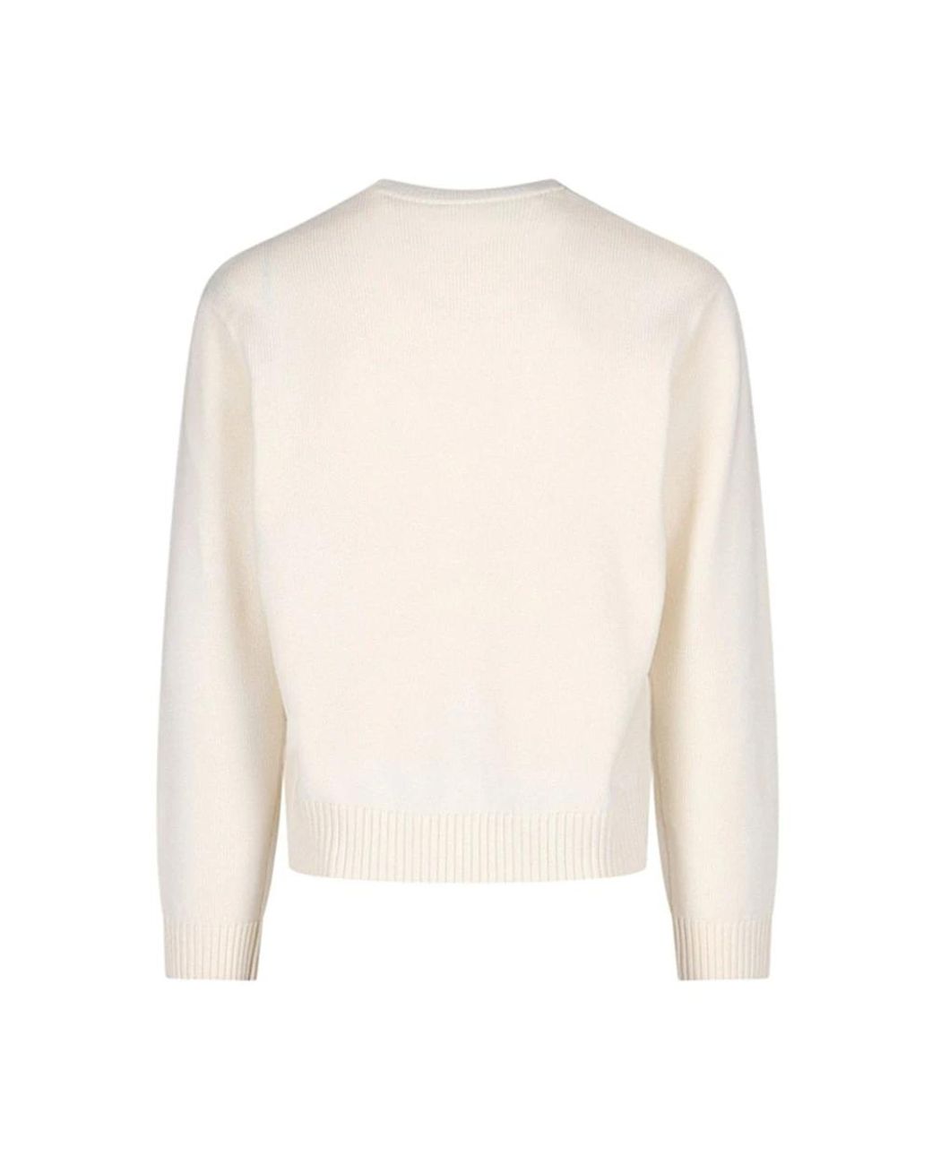 Casablanca White Round-Neck Knitwear for men