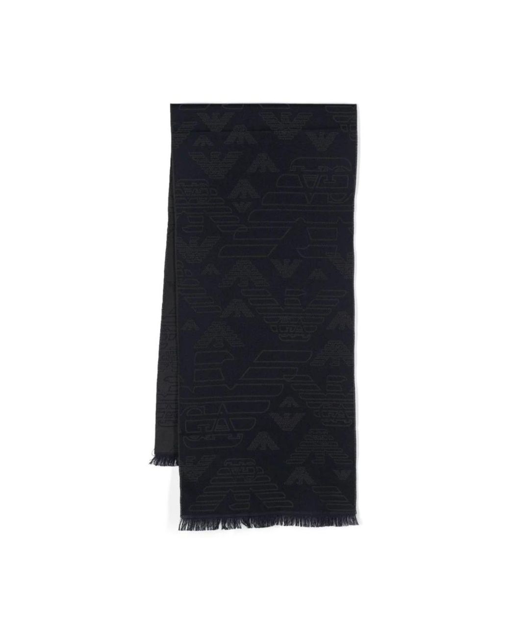Emporio Armani Black Winter Scarves for men