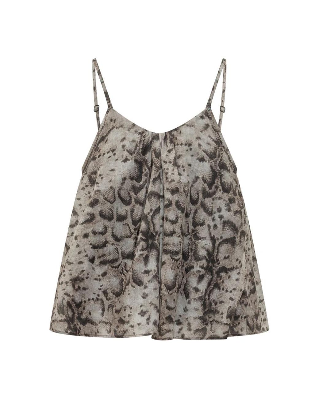 Pinko Gray Sleeveless Tops