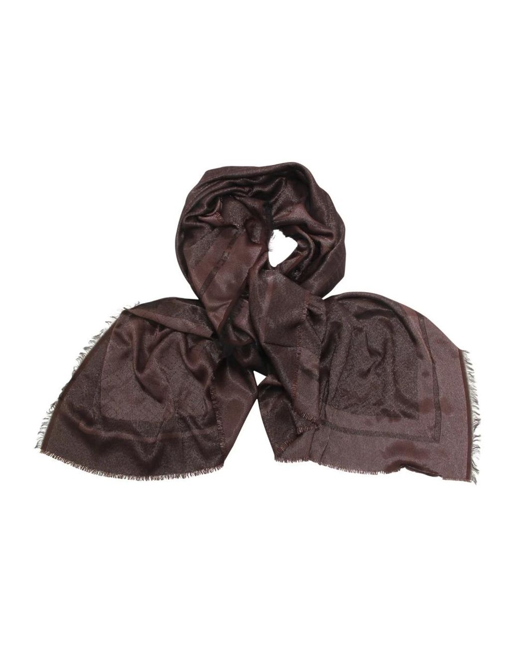 Elisabetta Franchi Brown Silk Scarves