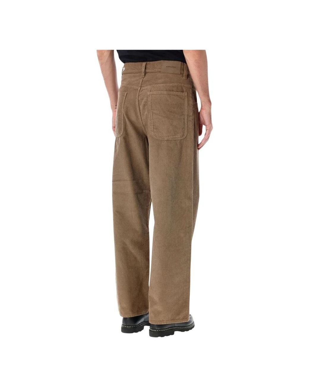 sunflower Brown Wide Trousers for men
