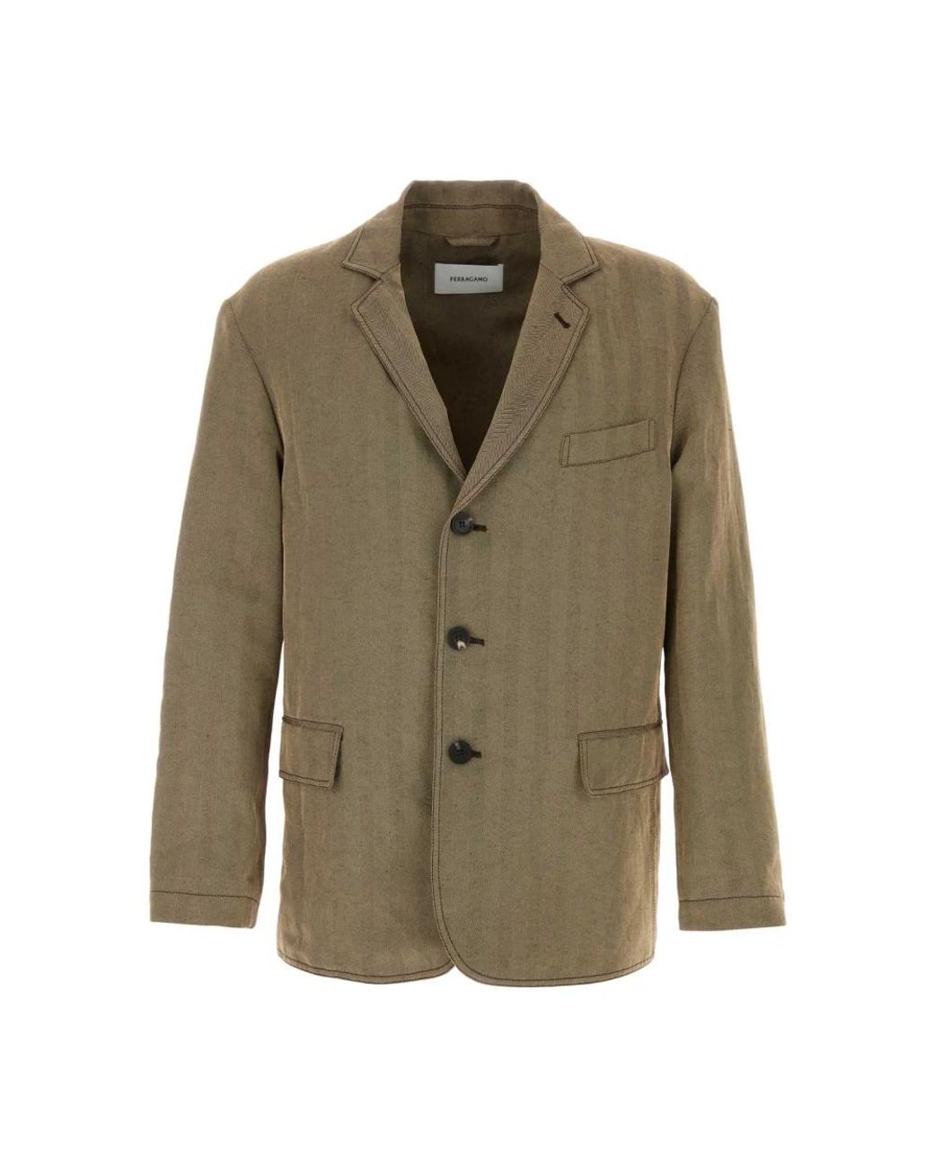 Ferragamo Green Blazers for men