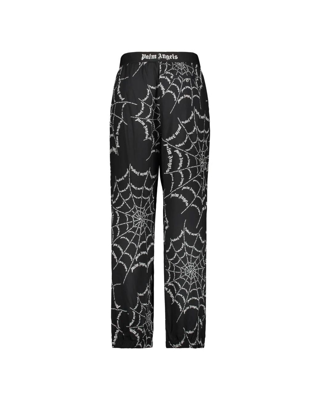 Palm Angels Gray Straight Trousers for men