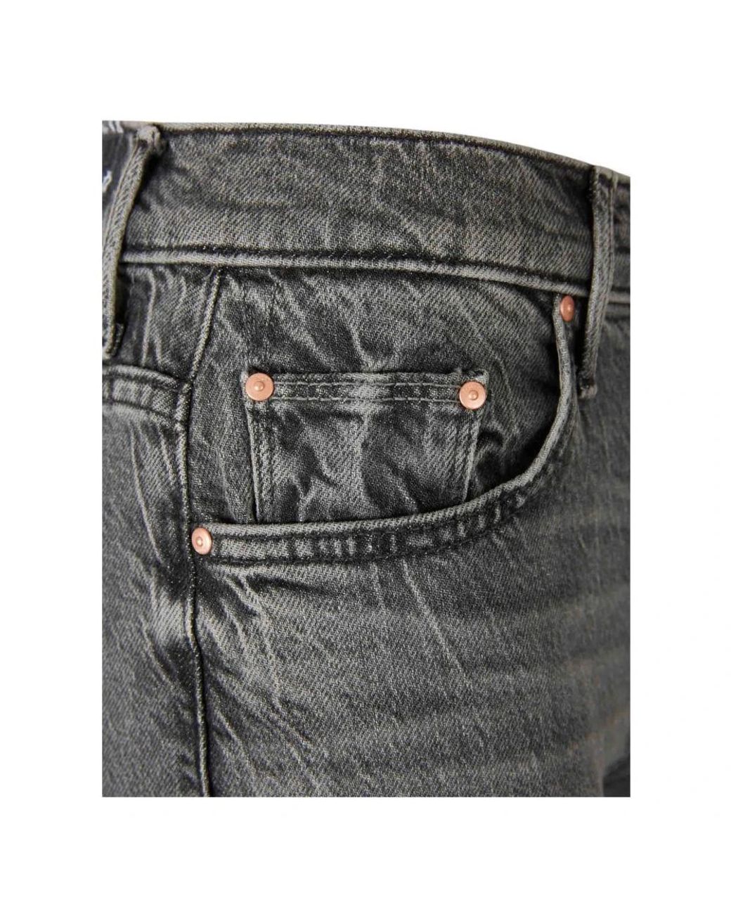 Mother Gray Cropped Jeans