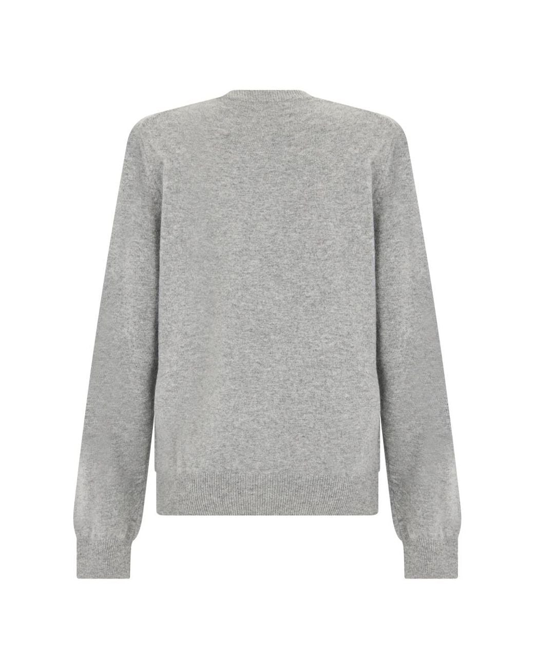 COMME DES GARÇONS PLAY Gray V-Neck Knitwear for men