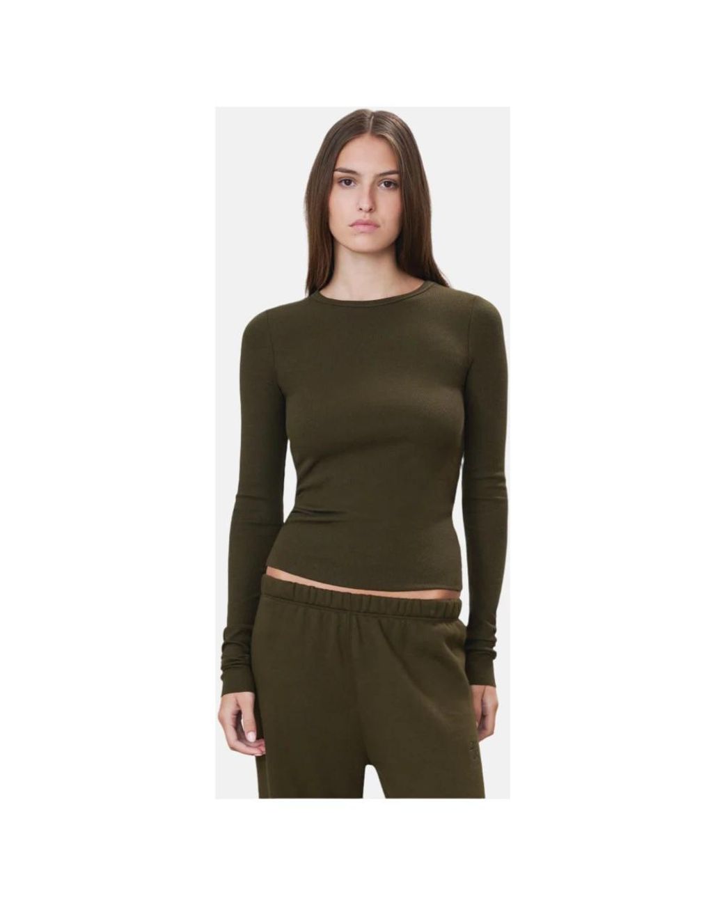 ÉTERNE Green Long Sleeve T-Shirts