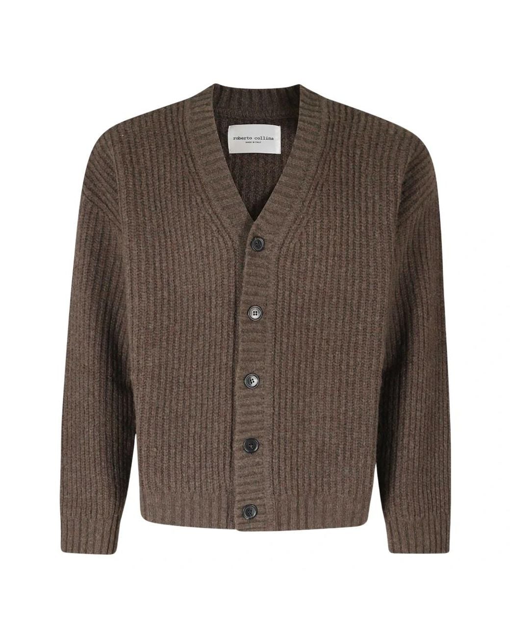 Cardigans Roberto Collina pour homme en coloris Brown