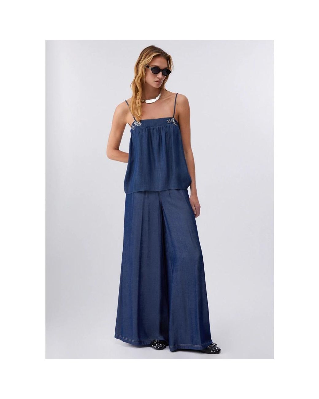 Liu Jo Blue Sleeveless Tops